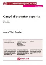 Cançó d'espantar esperits-Cançoner (canciones sueltas en pdf)-Escuelas de Música i Conservatorios Grado Elemental-Partituras Básico