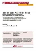 Ball de Sant Antoni de Reus-Da Camera (piezas sueltas en pdf)-Escuelas de Música i Conservatorios Grado Elemental-Partituras Básico