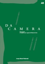 Da Camera 48: Onze peces arranjades per a grup de flautes de bec-Da Camera (publicació en paper)-Escoles de Música i Conservatoris Grau Mitjà-Partitures Intermig