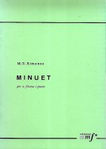 Minuet per a flauta i piano-Música instrumental (publicació en paper)-Partitures Bàsic
