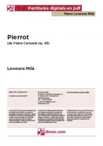 Pierrot, Carnaval op. 43-Col·lecció Piano Leonora Milà (piezas sueltas en pdf)-Escuelas de Música i Conservatorios Grado Superior-Partituras Avanzado