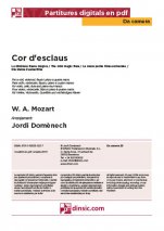La diminuta flauta màgica. Cor d'esclaus-Da Camera (peces soltes en pdf)-Partitures Bàsic