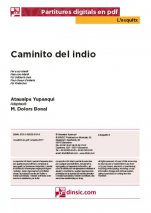 Caminito del indio-L'Esquitx (piezas sueltas en pdf)-Escuelas de Música i Conservatorios Grado Elemental-Partituras Básico