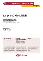 La presó de Lleida-L'Esquitx (peces soltes en pdf)-Escoles de Música i Conservatoris Grau Elemental-Partitures Bàsic