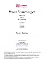 Petits homenatges-Música instrumental (publicació en pdf)-Partitures Avançat