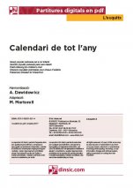 Calendari de tot l'any-L'Esquitx (piezas sueltas en pdf)-Escuelas de Música i Conservatorios Grado Elemental-Partituras Básico