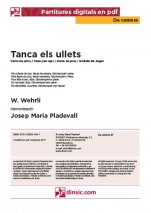 Tanca els ullets-Da Camera (piezas sueltas en pdf)-Escuelas de Música i Conservatorios Grado Elemental-Partituras Básico